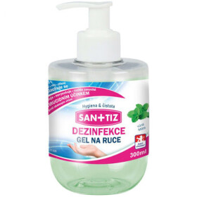 Sanitiz dezinfekční gel na ruce parfém máta obsahuje Aloe Vera 300 ml