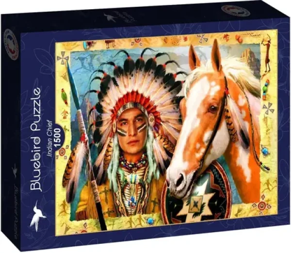 BLUEBIRD Puzzle Indiánský náčelník