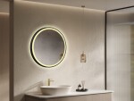 Zrcadlo se senzorem SAT Cool 60x60 cm černá SATZCO60CE SATZCO60CE