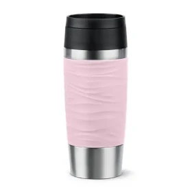 Emsa TRAVEL MUG Waves 0,36 l světle růžová / Termohrnek / nerezová ocel (N2021400)