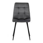 Jídelní židle, šedá, sametová látka, DCL-X7015 GREY2