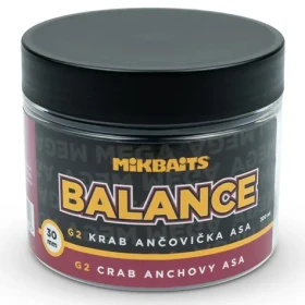 Mikbaits Boilies Mega Balance G2 Krab Ančovička Asa 300ml 30mm (MC0159)