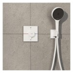 HANSGROHE - ShowerSelect Comfort E Termostatická baterie pod omítku, pro 2 spotřebiče, matná bílá 15578700