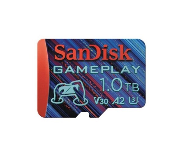 SanDisk MicroSDXC karta 1TB GamePlay (R:190/W:130 MB/s, UHS-I, V30, A2) EDF_493504