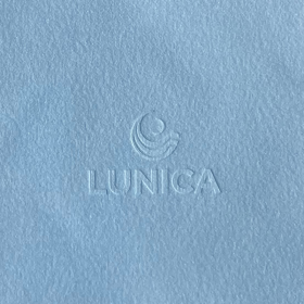 LUNICA Čistící hadřík na stříbrné šperky, modrá, 90x90 mm