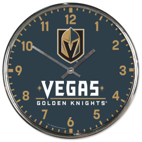Wincraft Hodiny Vegas Golden Knights NHL Chrome Clock