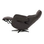 Relaxační křeslo, elektrické zabudované ovládání, hnědá, látka, TV-B3973 BR2