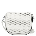 Moderní dámská koženková crossbody kabelka Lydie, bílá