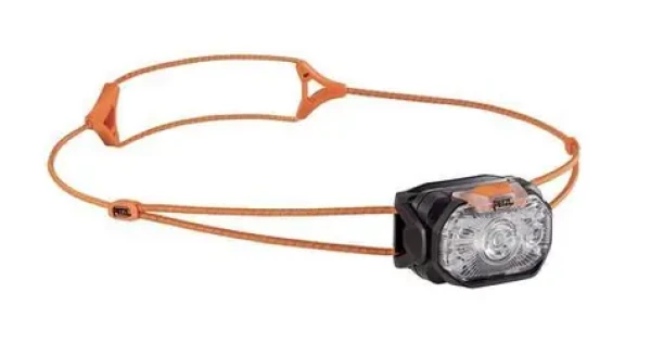 Petzl SWIFT LT černo-oranžová / Čelovka / 380 lm / USB-C / IPX4 / 43 g (E102AB00)