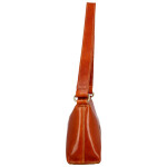 Módní dámská kožená kabelka na rameno Delami Vera Pelle Nemia, koňaková