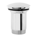 OMNIRES - Zátka klik-klak pro umyvadlo s přepadem i bez přepadu chrom /CR/ A706CR