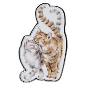 Kovová brož Wrendale Designs Feline Good - Kočky