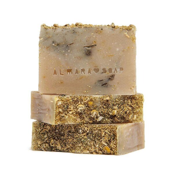 Almara Soap Přírodní mýdlo Intimní, žlutá barva, béžová barva