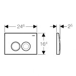 GEBERIT DuofixBasic s matným tlačítkem DELTA21 + WC JIKA MIO + SEDÁTKO SLIM 458.103.00.1 21MA IO1