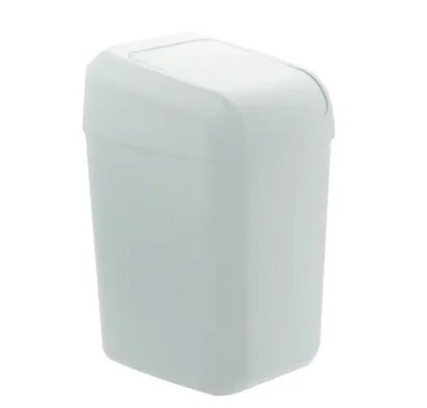Denox Troya bílá / Odpadkový koš / 30 l / 61 x 34 x 27,5 cm