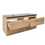 Koupelnová skříňka s krycí deskou SAT B-Way 119x50x45 cm dub mat BWAY2120OAKZ BWAY2120OAKZ