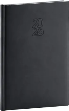 NOTIQUE Týdenní diář Aprint 2026, černý, 15 x 21 cm (PGD-TA5AP-6464)