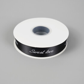 Cake star stuha SWEET LOVE černá 25mm x 45m