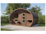 Frodo oválná sudová sauna Thermowood
