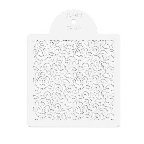 Stencil Květinová krajka