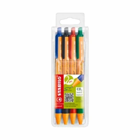 STABILO® pointball - 4 ks sada - modrá, černá, červená, zelená (6030/4)