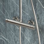 Kielle - Oudee Sprchový set s termostatem, 26 cm, 3 proudy, chrom 20602010