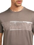 ICEBREAKER Mens Mer 150 Tech Lite SS Tee Elev Line, Porcini velikost: XXL