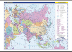 Asie - školní nástěnná politická mapa 1:10 mil./136x96 cm