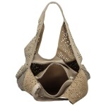 Stylový dámský koženkový set kabelek Selwin, béžová