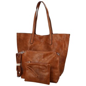 Stylový set dámské kabelky a doplňků 3v1 Robina, hnědá