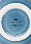 KÄHLER Keramická váza Hammershøi Unfold Blue 20,5 cm, modrá barva, keramika