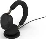 Jabra Evolve3 75 UC USB-A + nabíjecí podložka černá / bezdrátová sluchátka / mikrofon / ANC / USB-A + Bluetooth (37599-989-989)