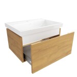 Koupelnová skříňka s umyvadlem SAT Feel 60x30x46 cm medový dub mat SATFEEL60DMU4 SATFEEL60DMU4