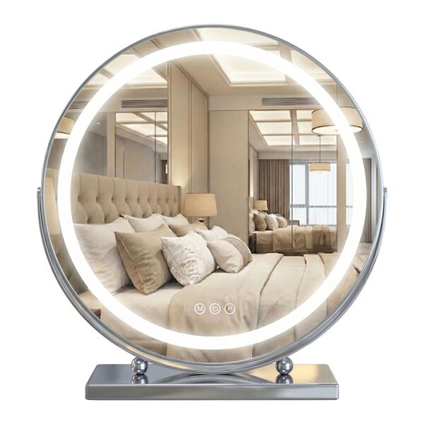REA - Zrcadlo LED MAKE-UP Chrome 50 cm HOM-10910