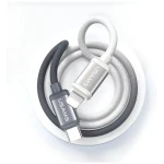 USAMS SJ757 Bicolor černo-bílá / Datový kabel / USB-C - Lightning / PD 30W / 1,2 m / opletený (SJ757USB01)
