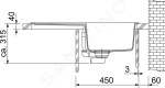FRANKE - Maris Fragranitový dřez MRG 611, 780x500 mm, matná černá 114.0637.576