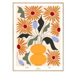 THE POSTER CLUB Autorský plakát Flourish by Frankie Penwill 50 x 70 cm, oranžová barva, papír