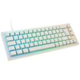 XTRFY K5 bílá / herní klávesnice / mechanická / spínače Kailh Red / TKL / RGB / USB-C / 2m (K5-RGB-CPT-TPWHITE-R-GER)