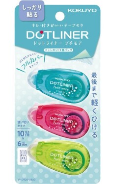 Lepicí strojek KOKUYO DOTLINER - sada 3 ks