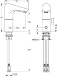 IDEAL STANDARD - CeraPlus Umyvadlová senzorová baterie bez regulace teploty (na baterie 6 V), chrom A4151AA