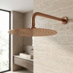 REA - Kulatá dešťová sprcha JS-P014BRG 30cm Brush Copper REA-P8605