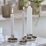 Ib Laursen Kovový svícen Silver Ø 5,4 cm, stříbrná barva, kov