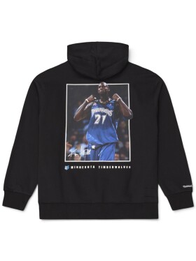 Mitchell & Ness Pánská mikina Minnesota Timberwolves NBA Kevin Garnett Player Photo Hoodie Velikost: XL