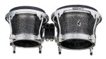 Meinl Artist Series Bongo Diego Galé, REMO® Black Calfskin Skyndeep He