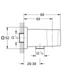GROHE - Euphoria Cube Nástěnné kolínko s držákem, kartáčovaný Warm Sunset 26370DL0