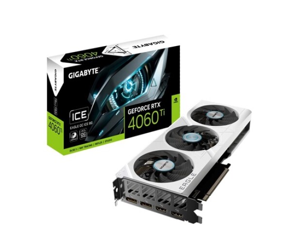 GIGABYTE VGA NVIDIA GeForce RTX 4060 Ti EAGLE ICE OC 8G, RTX 4060 Ti, 8G GDDR6, 2xDP, 1xHDMI EDF_1706286