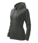 Trendy Zipper mikina dámská tmavá břidlice M