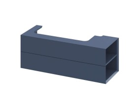 RAVAK - Lite Umyvadlová skříňka 120x45x43 cm, 2 zásuvky, Deepsea Blue X000001893