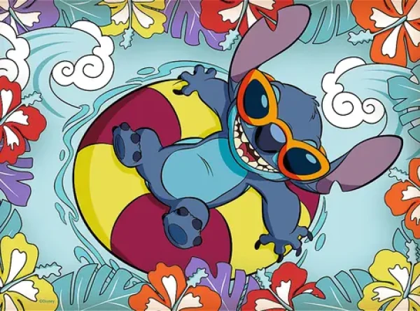 Trefl - Puzzle - LiloStitch: Na prázdninách