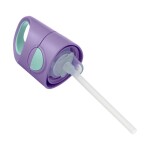 B.box Láhev na pití s brčkem 450 ml - lilac pop